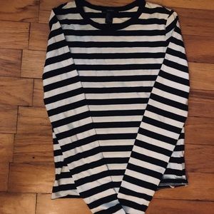 Black and White striped long sleeve